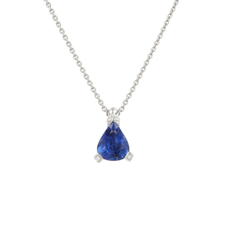 Acheter Collier saphir 6.36 carats et diamants 0.04 carat or blanc 8.80g Comme neuf - 7500,00 € Collier saphir 6.36 carats et diamants 0.04 carat or blanc 8.80g Comme neuf - reconditionné disponible sur Gemme Les Bijoux